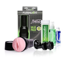 Мастурбатор Fleshlight Pink Lady Original Value Pack: присоска, змазка, чищення і відновлення