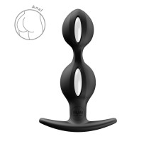 Анальні кульки Fun Factory B BALLS DUO Black, ефект вібрації, діаметр 3,2 та 3,6 см