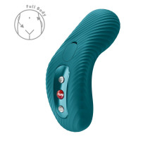 Накладний вібратор Fun Factory LAYA III Bottle Green, ефект постукування пальцем