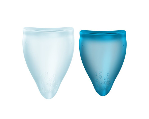 Набір менструальних чаш Fun Factory FUN CUP EXPLORE KIT, 2 шт, Multicolored Turquoise, об’єми 20 та 30 мл