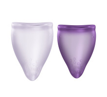 Набір менструальних чаш Fun Factory FUN CUP EXPLORE KIT, 2 шт, Multicolored Violet, об’єми 20 та 30 мл