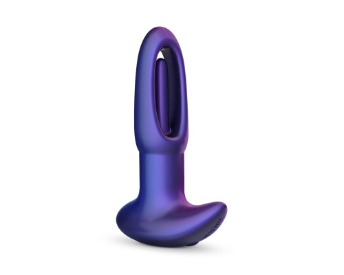 Анальна пробка з віброязичком Hueman - Voyager Butt Plug With Tapping
