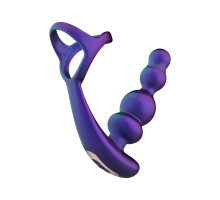 Анальний вібратор з ерекційним кільцем Hueman - Stellar Force Anal Beads with Cockring