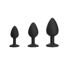 Набір силіконових анальних пробок BMS Roses Til’ Dawn Silicone Anal Plug Kit (пошкоджене паковання!!!)