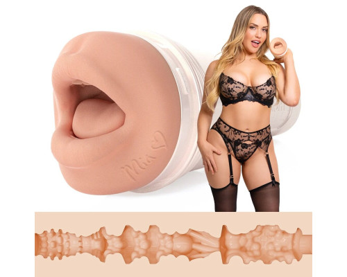 Мастурбатор-ротик Fleshlight Girls: Mia Malkova - Headshot, зі зліпка ротика, дуже ніжний