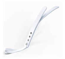 Падл двошаровий Feral Feelings Leather Mini Paddle White, натуральна шкіра