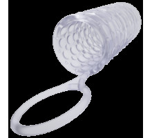Насадка на член Dorcel Mr Reverse XL з кільцем для мошонки, стимулюючий рельєф