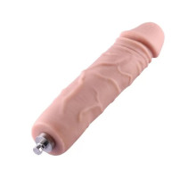Силіконовий фалоімітатор для секс-машин Hismith 7" Silicone Dildo, система KlicLok