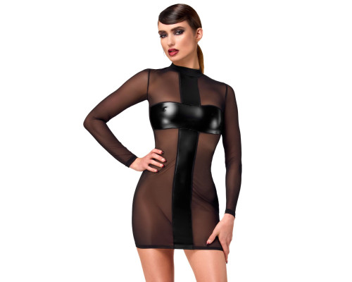 Сукня Noir Handmade F369 Crossfire Mesh & Wetlook Mini dress L