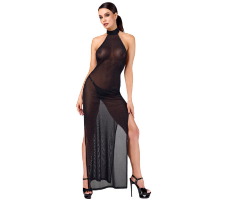 Сукня Noir Handmade F372 Onyx Twin-slit Long dress XL