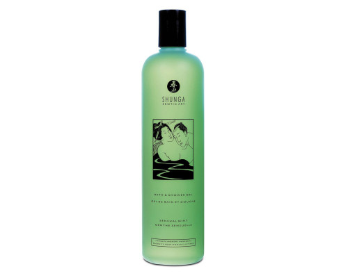Гель для душу Shunga Shower Gel – Sensual Mint (500 мл)  з рослинними оліями та вітаміном Е