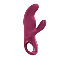 Вібратор-кролик Fun Factory MISS BI Wine Red, 2 незалежні мотори, діаметр 4,2 см