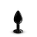 Металева анальна пробка з кристалом Dorcel Diamond Plug Black S (м'яте паковання!!!)