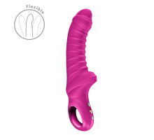 Вібратор для точки G Fun Factory TIGER Magenta, ребристий, підходить для анальної стимуляції