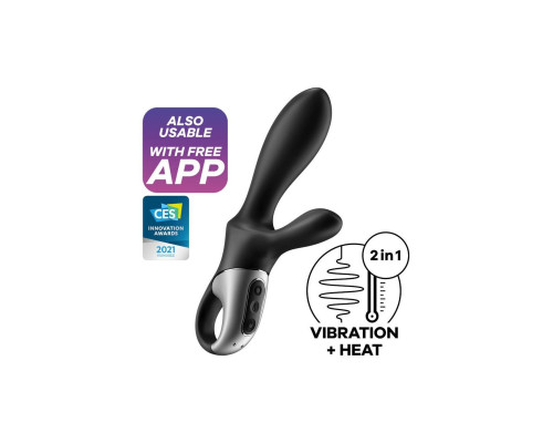 Універсальний смарт-вібратор з підігрівом Satisfyer Heat Climax + (м'яте паковання!!!)