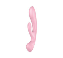 Двосторонній вібратор-кролик Satisfyer Triple Oh Pink (м'яте паковання!!!)