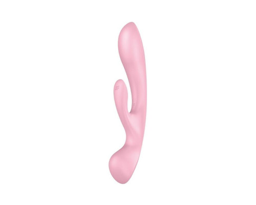 Двосторонній вібратор-кролик Satisfyer Triple Oh Pink (м'яте паковання!!!)