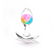 Анальна пробка NS Novelties Cosmic Glams - Small - Rainbow