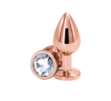 Анальна пробка NS Novelties Rear Assets - Rose Gold - Medium - Clear