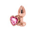 Анальна пробка NS Novelties Rear Assets - Rose Gold Heart - Small - Pink