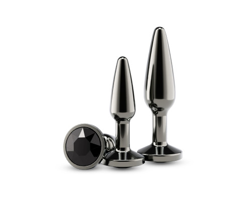 Набір анальних пробок NS Novelties Rear Assets - Tapered Trainer Kit - Gunmetal - Black
