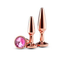Набір анальних пробок NS Novelties Rear Assets - Tapered Trainer Kit - Rose Gold - Pink