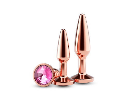 Набір анальних пробок NS Novelties Rear Assets - Tapered Trainer Kit - Rose Gold - Pink