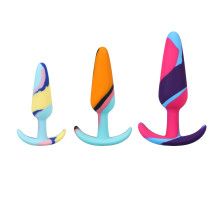 Набір анальних пробок Doc Johnson Mood Naughty 1 Kaleidoscope Trainer Set