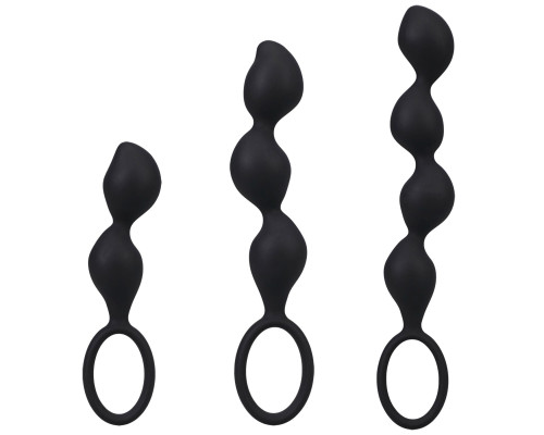 Набір анальних іграшок Doc Johnson Mood Naughty Contour Beads Trainer Set