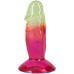 Фалоімітатор Doc Johnson Crystal Jellies - 4.5 Inch Classic Dong - Rainbow