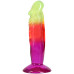 Фалоімітатор Doc Johnson Crystal Jellies - 6.5 Inch Classic Dong - Rainbow