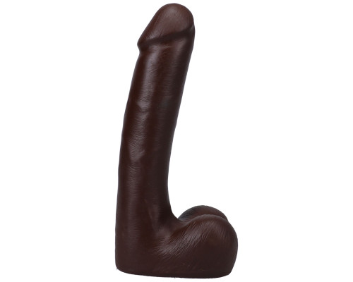 Фалоімітатор Doc Johnson The Realistic Cock ULTRASKYN - 9 Inch with Balls Chocolate