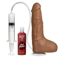 Фалоімітатор, що кінчає Doc Johnson The Realistic Cock ULTRASKYN - Squirting 9,5 Inch Caramel