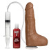 Фалоімітатор, що кінчає Doc Johnson The Realistic Cock ULTRASKYN - Squirting 9,5 Inch Caramel