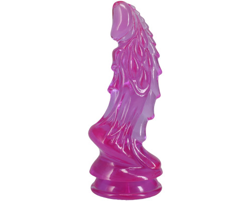 Фентезійний фалоімітатор Doc Johnson Crystal Jellies - Invader Dong 8.5 Inch - Purple