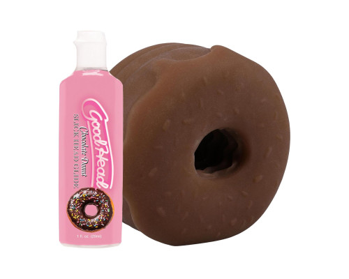 Набір для мінету Doc Johnson GoodHead Chocolate Donut Blowjob Set