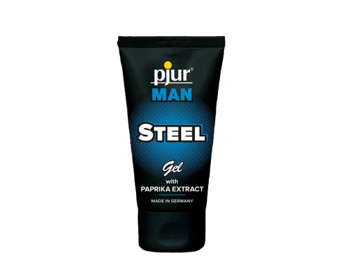 Гель-стимулятор для пеніса pjur MAN Steel Gel 50 мл, з екстрактом паприки та ментолом