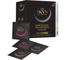 Безлатексні преміум-презервативи SKYN Unknown Pleasures 42+5 шт FREE, 6 різних видів