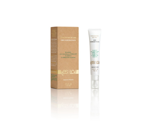 CBD-концентрат YESforLOV CBD CONCENTRATE 15 мл, розслаблює та підвищує чутливість, 150 мг CBD