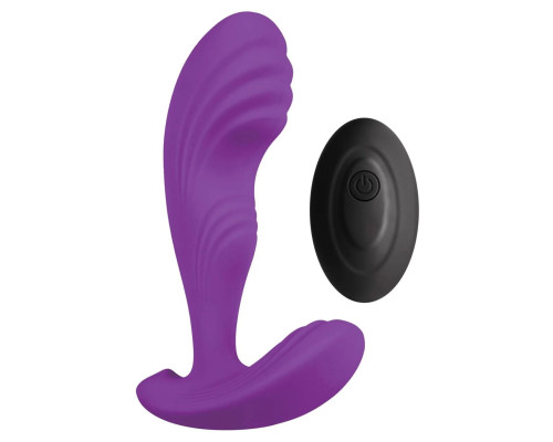 Вібромасажер простати S Pleasures Premium Cozy, Purple, з рельєфною головкою, 10 режимів