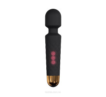 Мінівібромасажер Dorcel Wand Wanderful Black потужний, водонепроникний, 18 режимів роботи