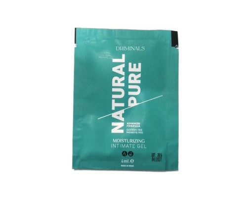 Розпродаж!!! Пробник гель-лубриканту Driminals Natural Pure 4 мл (термін 04.2027)