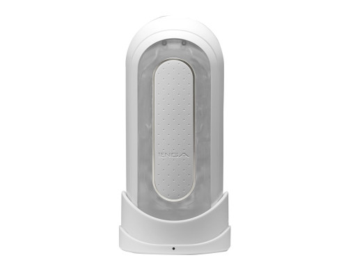 Вібромастурбатор Tenga Flip Zero Electronic Vibration White, змінна інтенсивність, розкладний