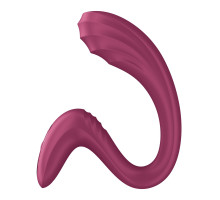 Вагінально-кліторальний вібратор Satisfyer G for Goddess 3 Wine Red, 2 мотори