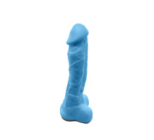 Мило у формі пеніса Чистий Кайф Blue size XL, крафтове мило-член, натуральне