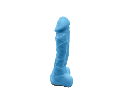 Мило у формі пеніса Чистий Кайф Blue size XL, крафтове мило-член, натуральне