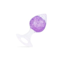 Анальна пробка Liebe Seele Heart-shaped Crystal Anal Plug - Purple Small