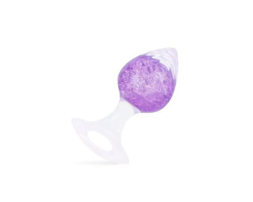 Анальна пробка Liebe Seele Heart-shaped Crystal Anal Plug - Purple Medium