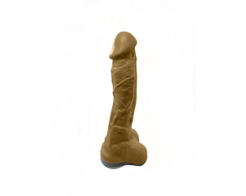 Мило у формі пеніса Чистий Кайф Brown size XL, крафтове мило-член, натуральне
