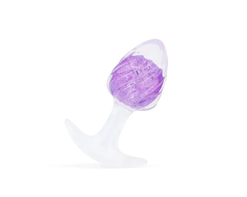 Анальна пробка Liebe Seele Icecream-shaped Crystal Anal Plug - Purple Small